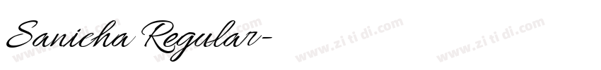 Sanicha Regular字体转换 Sanicha Regular字体转换
